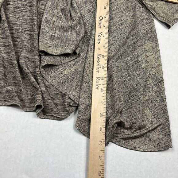 Chicos Travelers Cardigan Jacket Gold Gray Open Front Casual Stretchy 0 SMALL - Picture 6 of 10